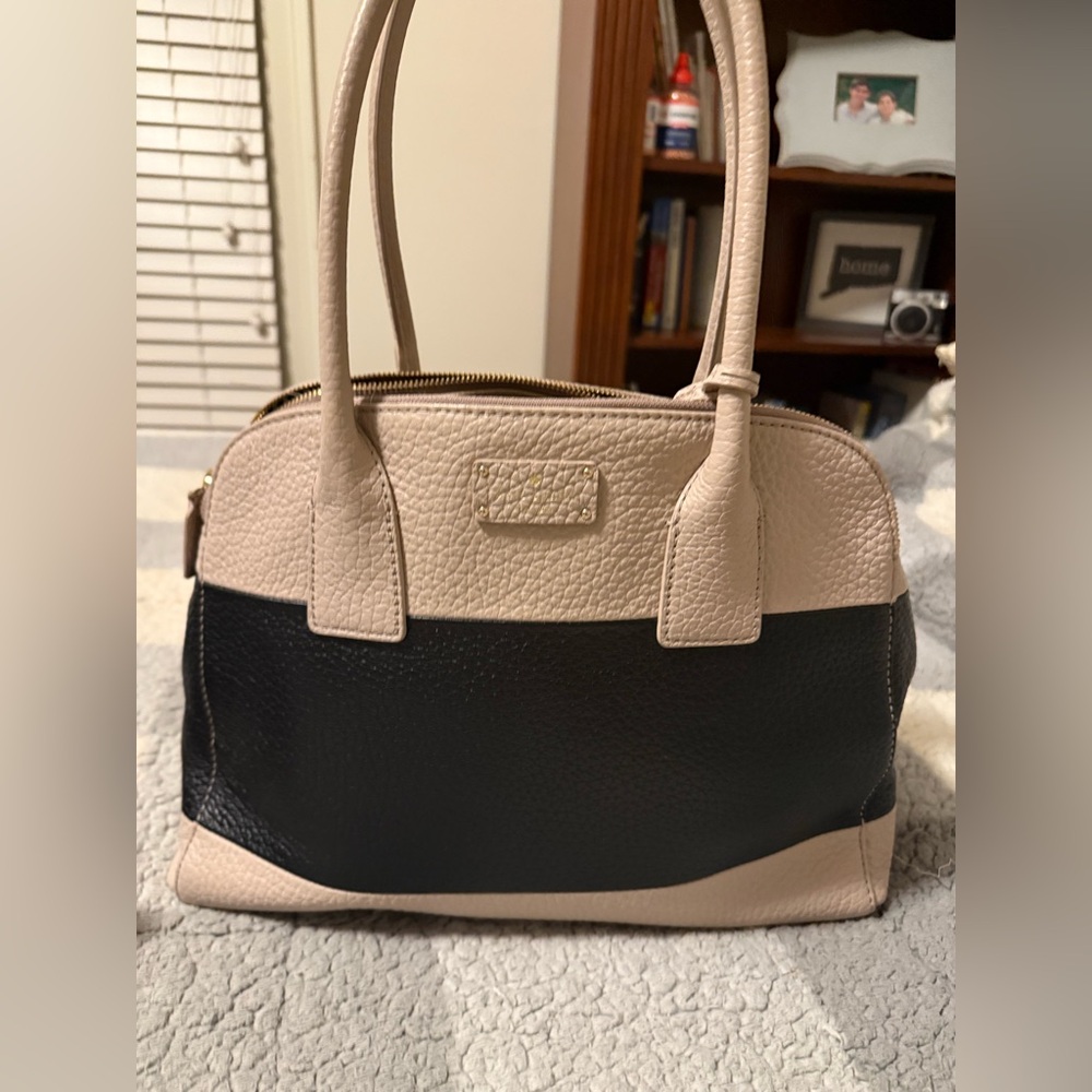 Kate Spade Bag- Black and Taupe Color Block